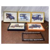 7 Framed Truck Illustrations by Pat Lyon