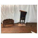 Three Cast Iron and Metal Accessories