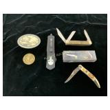 Knives, Coins, and Commemorative Items