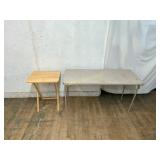 Folding Table and Folding Tray Table Set