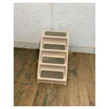 Plastic Pet Stairs with Carpet Tread