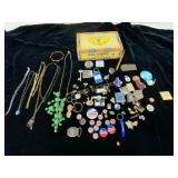 Vintage Jewelry, Buttons, and Small Collectibles