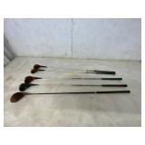 5 Vintage Mixed Golf Clubs
