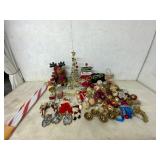 Christmas Decorations with Tree and Figurines