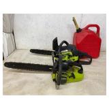 Poulan Chainsaws and Fuel Can