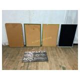 Corkboards and Welcome Mat