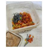 Two Containers of Assorted Hardware