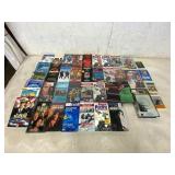 40 VHS Tapes and Cassette Tapes