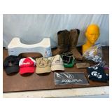 Caps, Boots, and Accessories