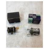 Two Vintage Fishing Reels with Boxes