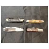 4 Folding Pocket Knives, Various Brands