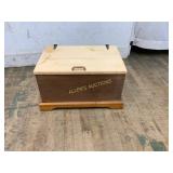 Wooden Storage Box with Hinged Lid
