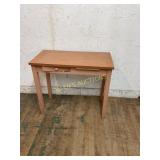 Wooden Rectangular Table With Single Drawer