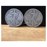 1939 Silver Walking Liberty Half Dollars