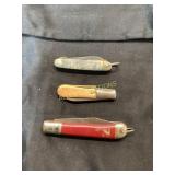 Four Folding Pocket Knives