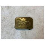 Wells Fargo & Coï¿½ Engraved Brass Belt Buckle