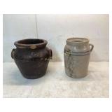 Two Stoneware Pots, Including Marshall Pottery