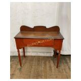 Wooden Table with Drawer and Backboard