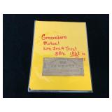 1862 Greensboro Mutual Life Insurance 50ï¿½ Note