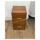 Two-Drawer Wooden Filing Cabinet