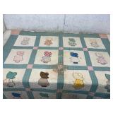 Handmade Sunbonnet Sue Patchwork Quilt