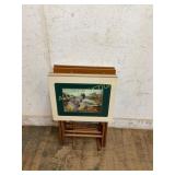 Folding TV Trays with Duck Artwork