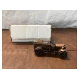 Bankers Advertising Cast Iron Coin Bank Car
