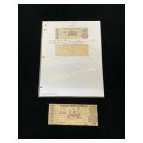 Bank of Chattanooga $2 Note, Circa 1860s