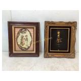 Two Framed Wall Artworks, Mixed Media