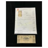 1855 Bank of Hamburg $5 Note, South Carolina