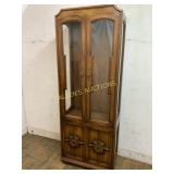 Wooden Display Cabinet with Glass Panels