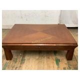 Rectangular Wood Coffee Table with Drawer