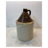 Stoneware Jug with Brown Top and Handle