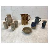 9 Dixieland Pottery and Earth & Fire Pieces