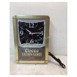 Coors Extra Gold Illuminated Wall Clock