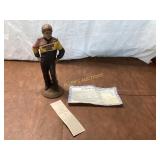 Hand-Cast Bobby Hamilton Figure by Tom Clark, 1992