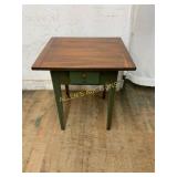 Wooden Side Table With Single Drawer
