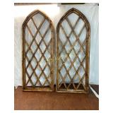 Wooden Gothic-Style Window Frames
