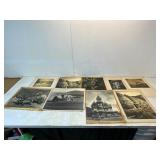 9 Vintage Black-and-White Prints