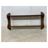 Two-Tier Wooden Wall Shelf