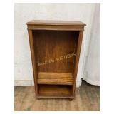 Small Wooden Open Cabinet with Shelf