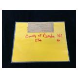 County of Camden NC 25-Cent Note