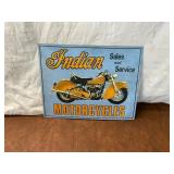 Indian Motorcycles Metal Sign