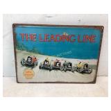 Shell Gasoline ï¿½The Leading Lineï¿½ Metal Sign