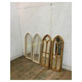 4 Gothic-Style Arched Mirrors