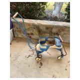 Vintage Childï¿½s Push Walker with Metal Frame