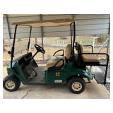 Green EZ Go Gas-Powered Golf Cart