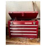 Craftsman Red Metal Toolbox With Tools
