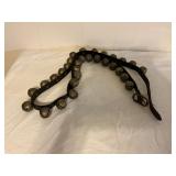 Leather Strap with Brass Sleigh Bells