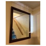 Rectangular Wooden Framed Wall Mirror